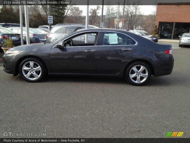 Grigio Metallic / Ebony 2010 Acura TSX Sedan