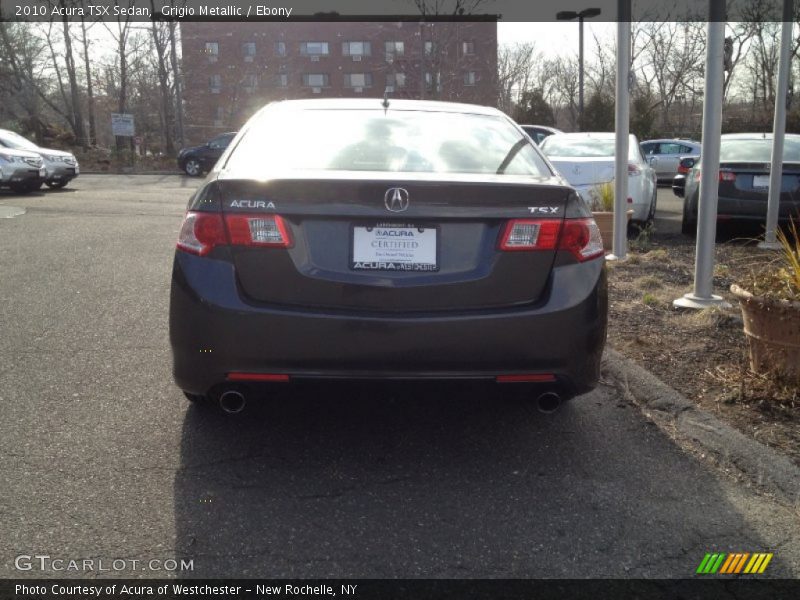 Grigio Metallic / Ebony 2010 Acura TSX Sedan