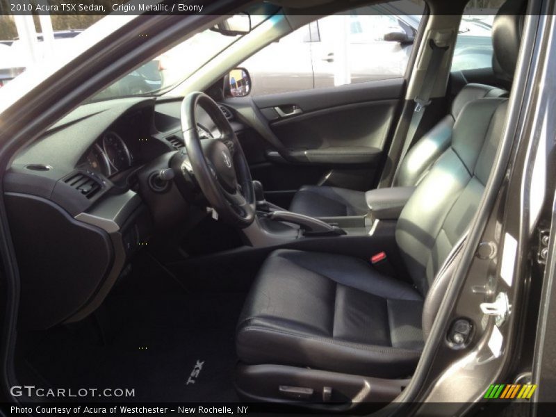 Grigio Metallic / Ebony 2010 Acura TSX Sedan