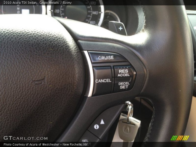 Grigio Metallic / Ebony 2010 Acura TSX Sedan