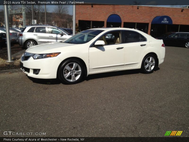 Premium White Pearl / Parchment 2010 Acura TSX Sedan