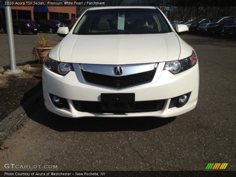 Premium White Pearl / Parchment 2010 Acura TSX Sedan