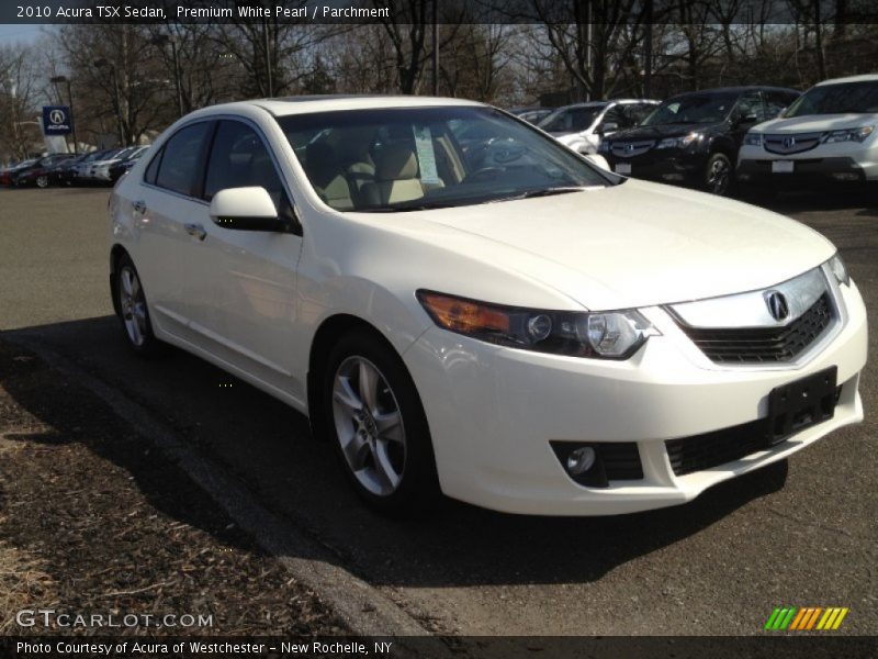 Premium White Pearl / Parchment 2010 Acura TSX Sedan