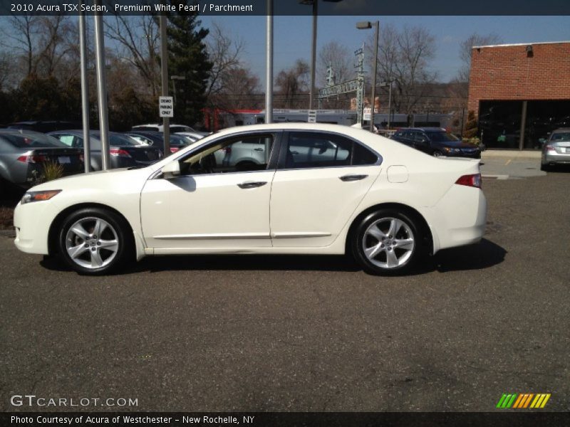 Premium White Pearl / Parchment 2010 Acura TSX Sedan