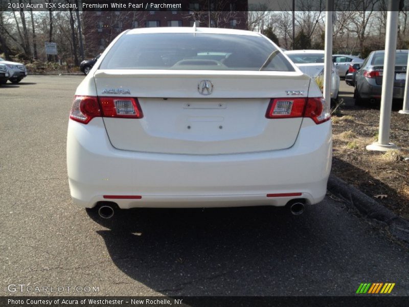 Premium White Pearl / Parchment 2010 Acura TSX Sedan