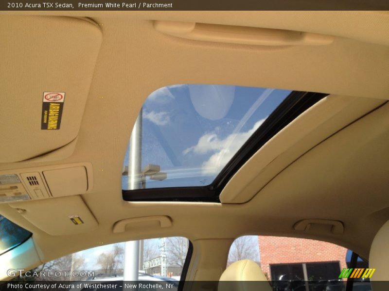 Premium White Pearl / Parchment 2010 Acura TSX Sedan