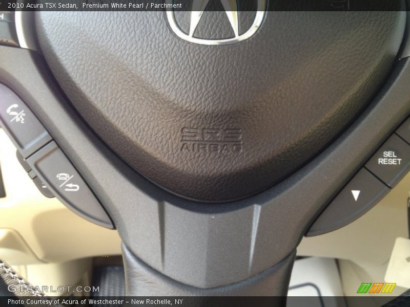Premium White Pearl / Parchment 2010 Acura TSX Sedan