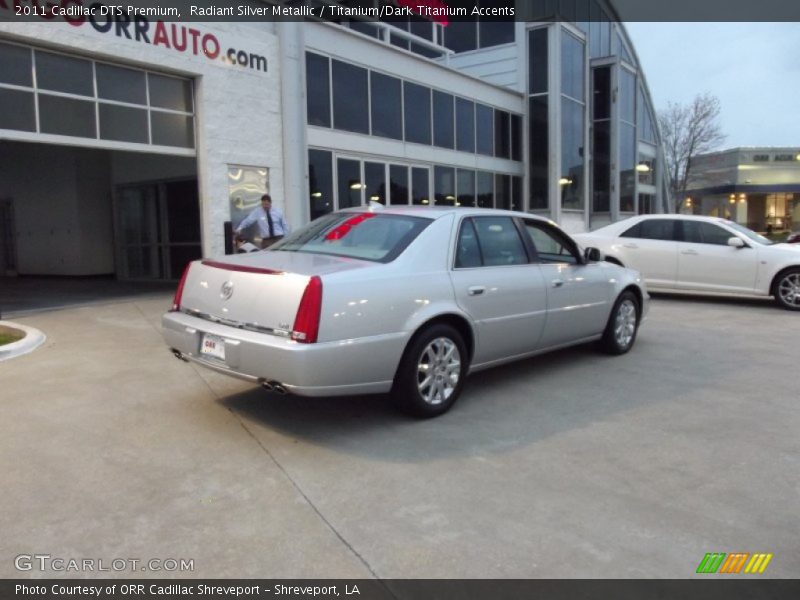 Radiant Silver Metallic / Titanium/Dark Titanium Accents 2011 Cadillac DTS Premium