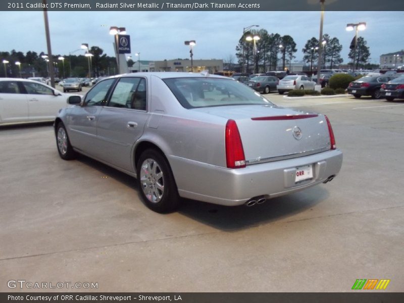 Radiant Silver Metallic / Titanium/Dark Titanium Accents 2011 Cadillac DTS Premium