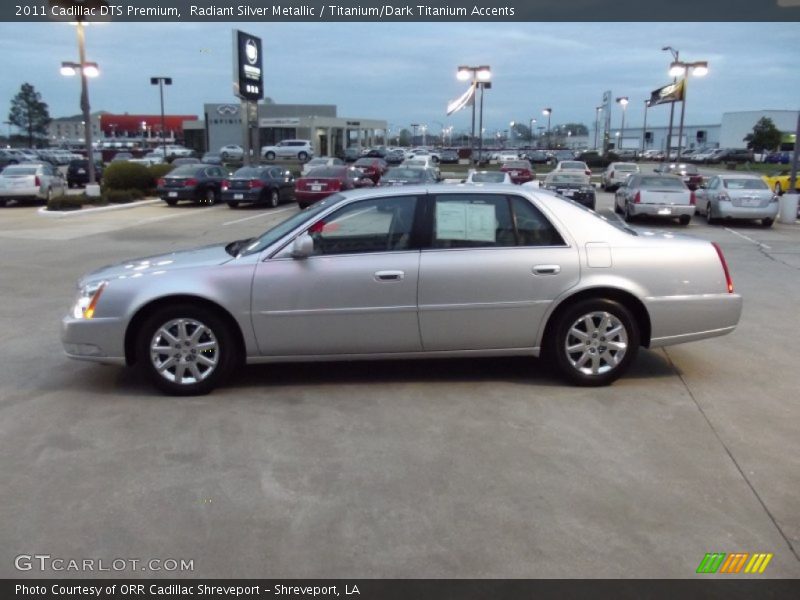 Radiant Silver Metallic / Titanium/Dark Titanium Accents 2011 Cadillac DTS Premium
