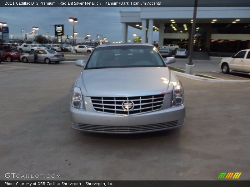 Radiant Silver Metallic / Titanium/Dark Titanium Accents 2011 Cadillac DTS Premium