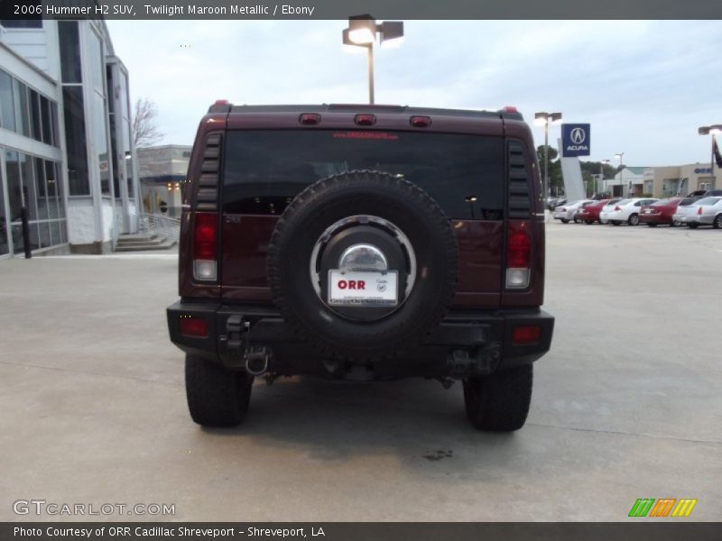 Twilight Maroon Metallic / Ebony 2006 Hummer H2 SUV
