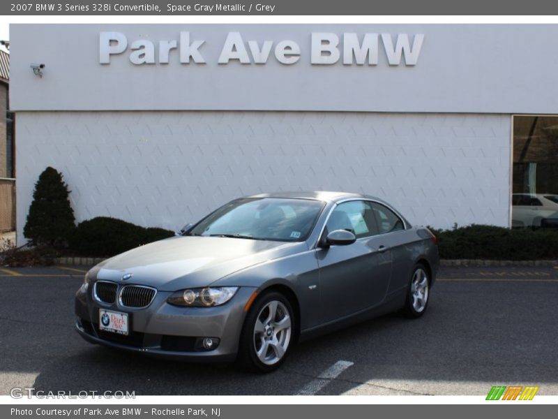 Space Gray Metallic / Grey 2007 BMW 3 Series 328i Convertible