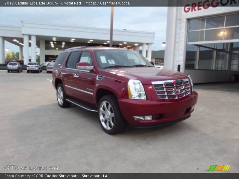Crystal Red Tintcoat / Cashmere/Cocoa 2012 Cadillac Escalade Luxury