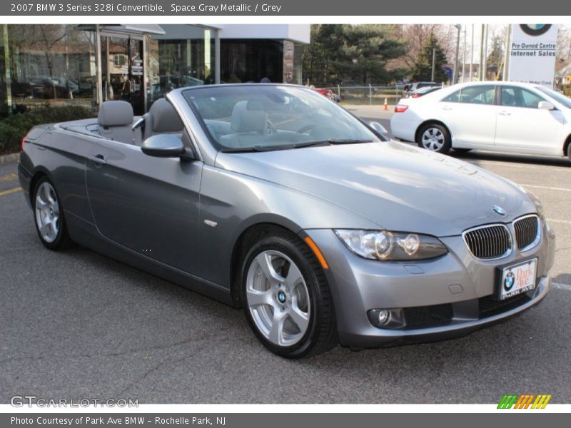 Space Gray Metallic / Grey 2007 BMW 3 Series 328i Convertible