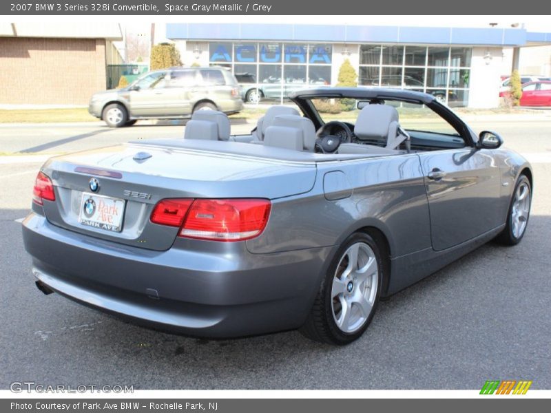 Space Gray Metallic / Grey 2007 BMW 3 Series 328i Convertible