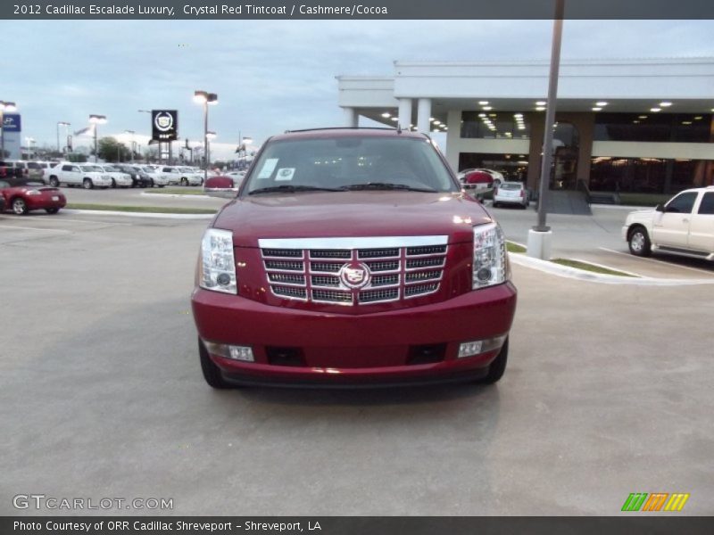 Crystal Red Tintcoat / Cashmere/Cocoa 2012 Cadillac Escalade Luxury
