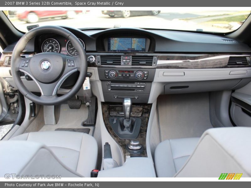 Space Gray Metallic / Grey 2007 BMW 3 Series 328i Convertible