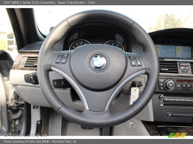 Space Gray Metallic / Grey 2007 BMW 3 Series 328i Convertible