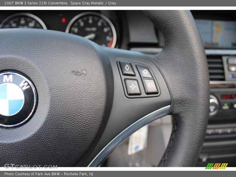 Space Gray Metallic / Grey 2007 BMW 3 Series 328i Convertible