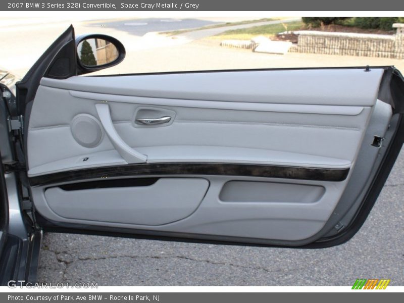Space Gray Metallic / Grey 2007 BMW 3 Series 328i Convertible