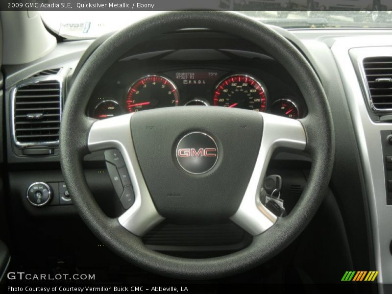Quicksilver Metallic / Ebony 2009 GMC Acadia SLE
