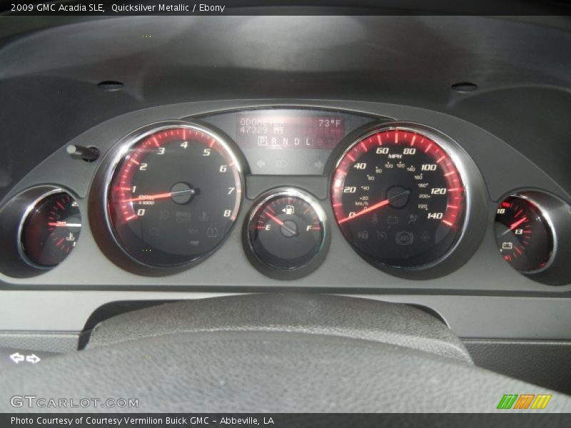 Quicksilver Metallic / Ebony 2009 GMC Acadia SLE