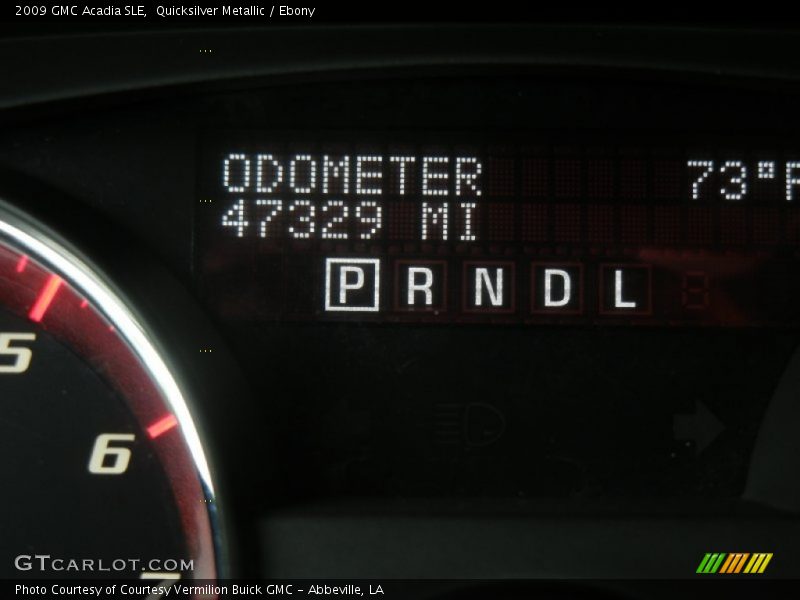 Quicksilver Metallic / Ebony 2009 GMC Acadia SLE