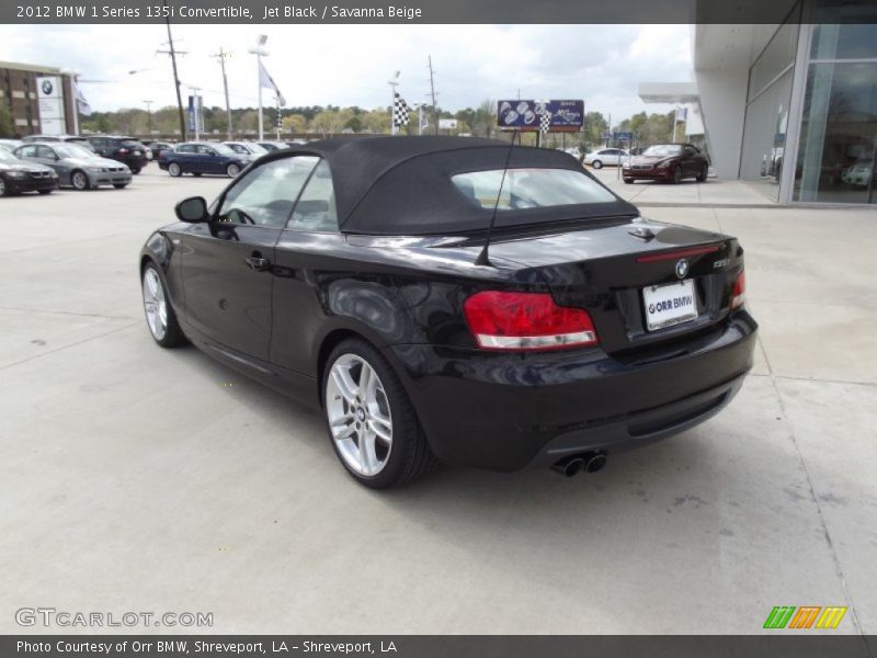 Jet Black / Savanna Beige 2012 BMW 1 Series 135i Convertible