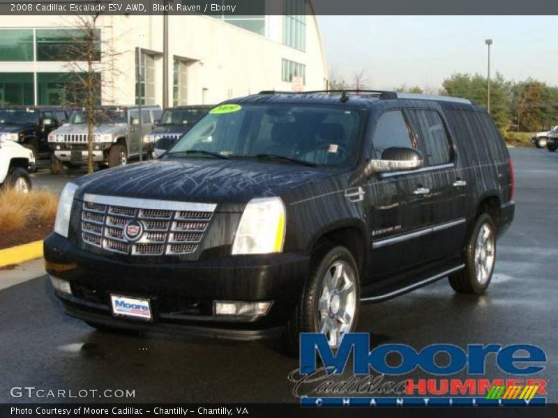 Black Raven / Ebony 2008 Cadillac Escalade ESV AWD