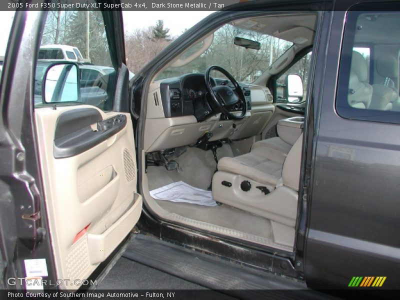 Dark Stone Metallic / Tan 2005 Ford F350 Super Duty XLT SuperCab 4x4