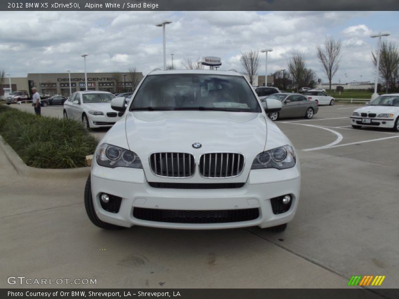 Alpine White / Sand Beige 2012 BMW X5 xDrive50i