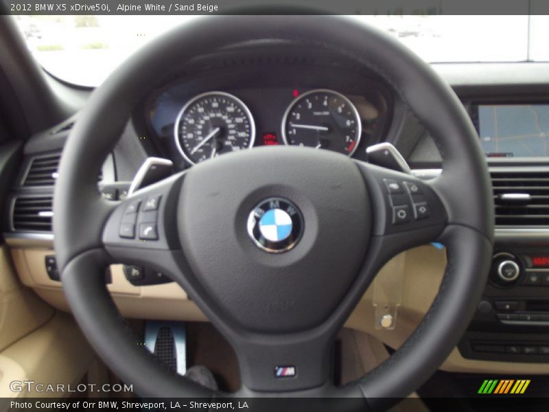 Alpine White / Sand Beige 2012 BMW X5 xDrive50i
