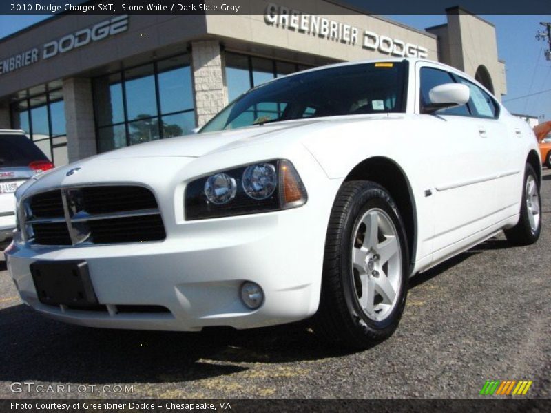 Stone White / Dark Slate Gray 2010 Dodge Charger SXT