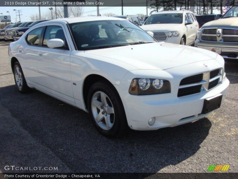 Stone White / Dark Slate Gray 2010 Dodge Charger SXT