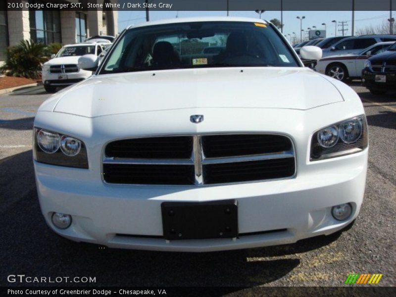 Stone White / Dark Slate Gray 2010 Dodge Charger SXT