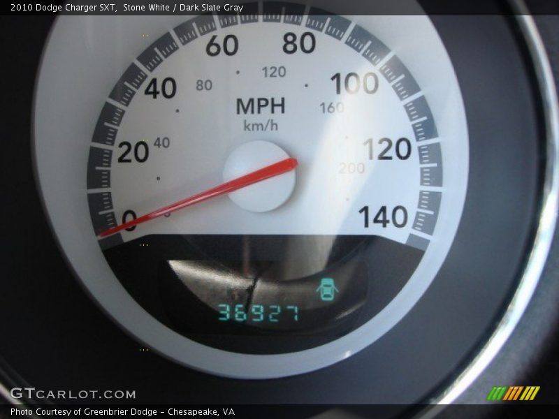 Stone White / Dark Slate Gray 2010 Dodge Charger SXT