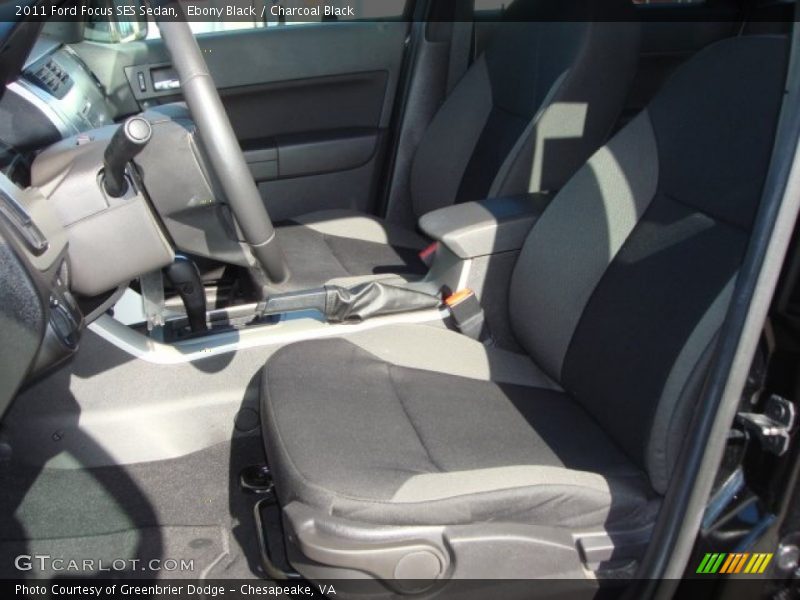 Ebony Black / Charcoal Black 2011 Ford Focus SES Sedan