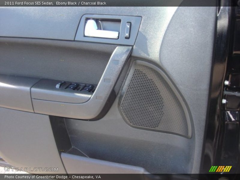 Ebony Black / Charcoal Black 2011 Ford Focus SES Sedan