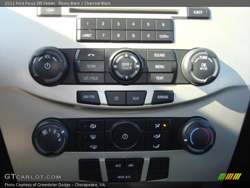Ebony Black / Charcoal Black 2011 Ford Focus SES Sedan