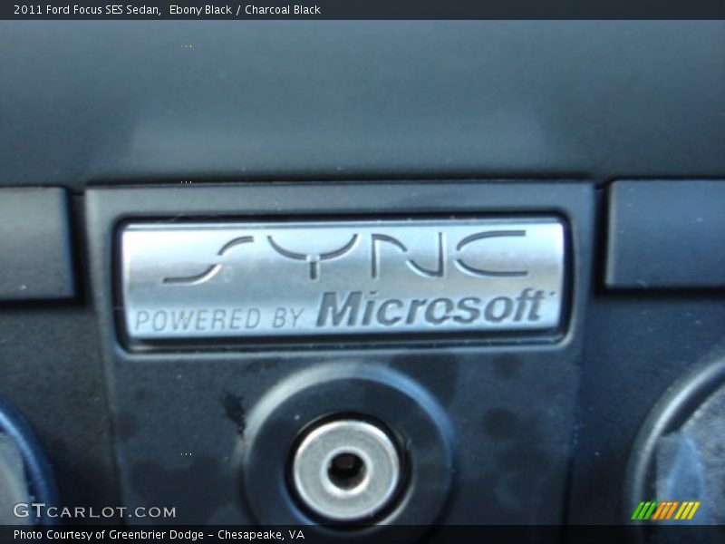Ebony Black / Charcoal Black 2011 Ford Focus SES Sedan