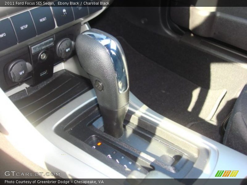 Ebony Black / Charcoal Black 2011 Ford Focus SES Sedan