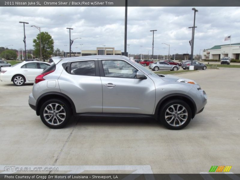 Chrome Silver / Black/Red w/Silver Trim 2011 Nissan Juke SL