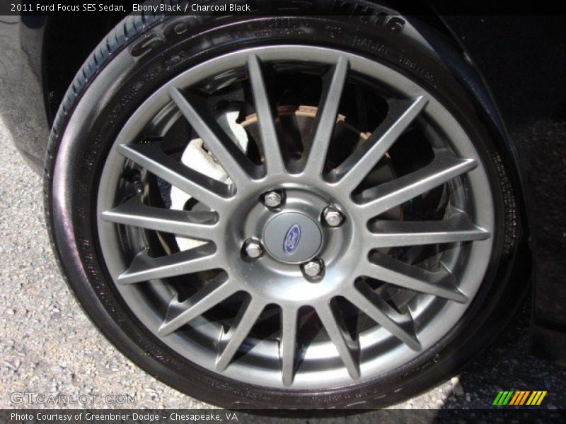 Ebony Black / Charcoal Black 2011 Ford Focus SES Sedan