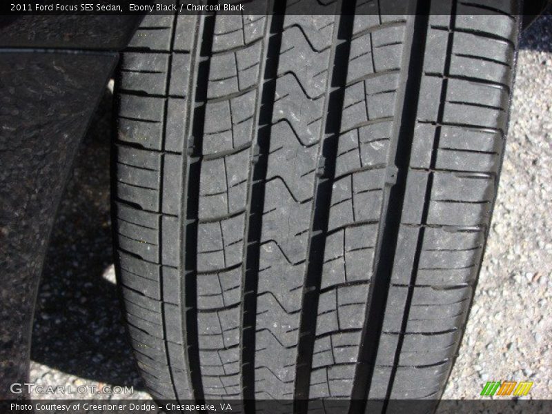 Ebony Black / Charcoal Black 2011 Ford Focus SES Sedan