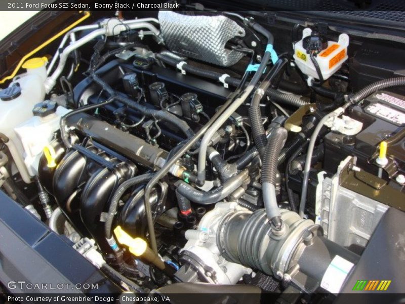 Ebony Black / Charcoal Black 2011 Ford Focus SES Sedan