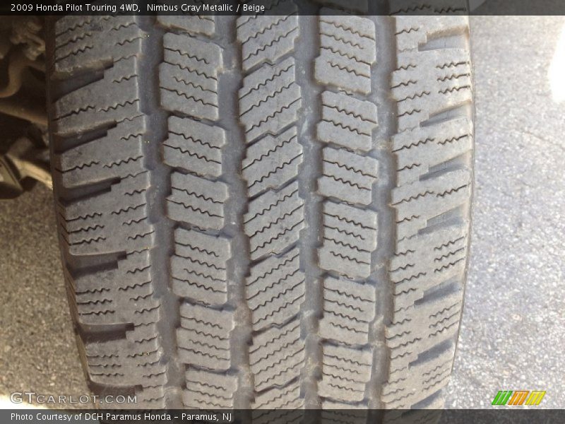 Nimbus Gray Metallic / Beige 2009 Honda Pilot Touring 4WD