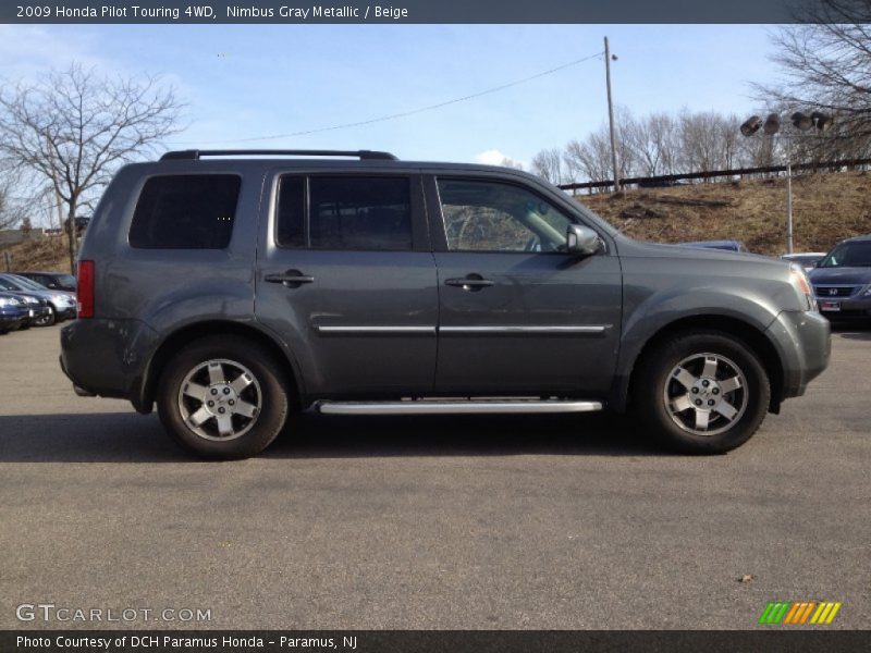 Nimbus Gray Metallic / Beige 2009 Honda Pilot Touring 4WD