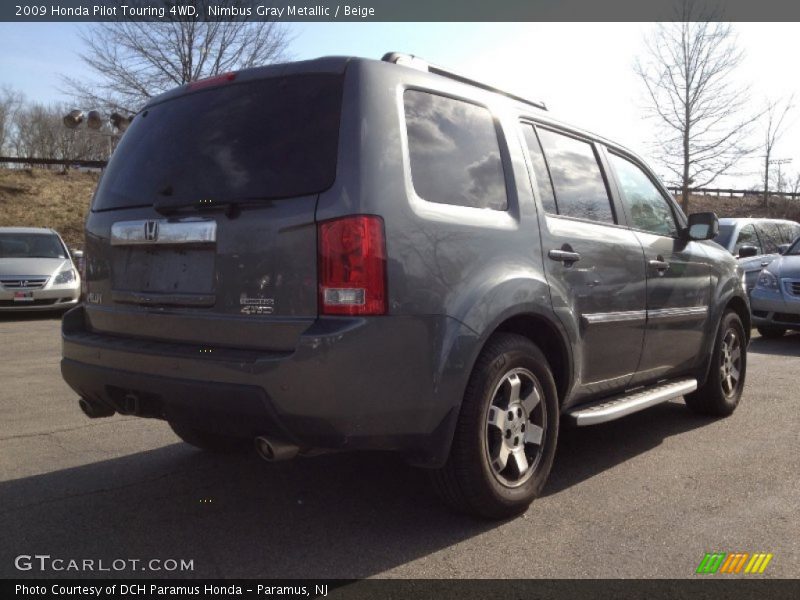 Nimbus Gray Metallic / Beige 2009 Honda Pilot Touring 4WD