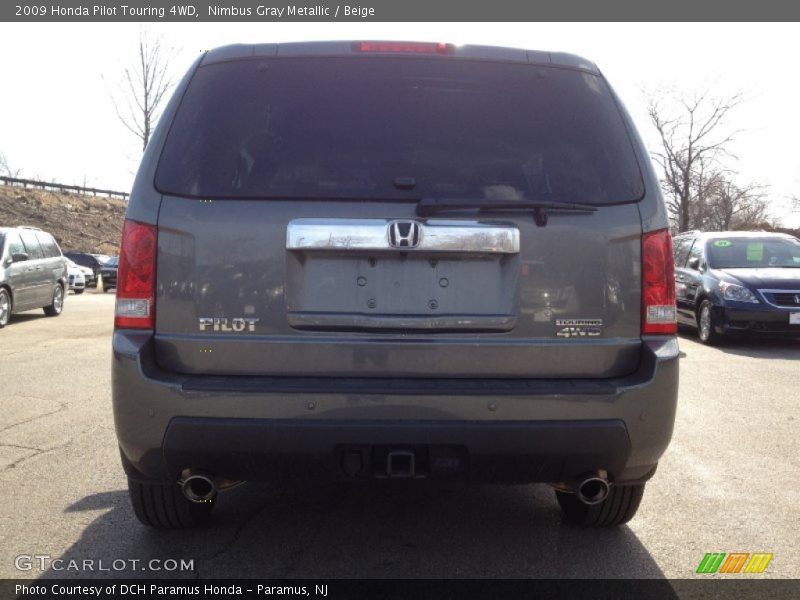 Nimbus Gray Metallic / Beige 2009 Honda Pilot Touring 4WD